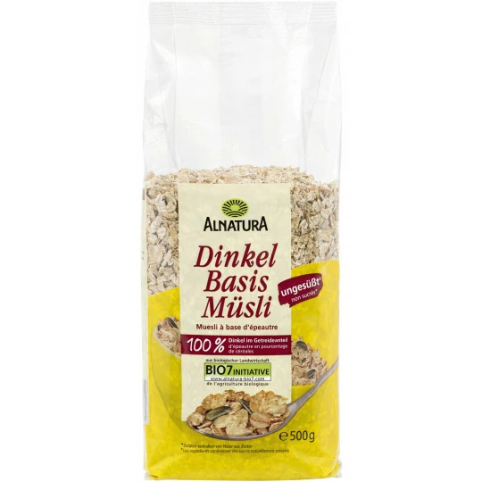 Alnatura Bio Dinkel Basis Müsli 500G