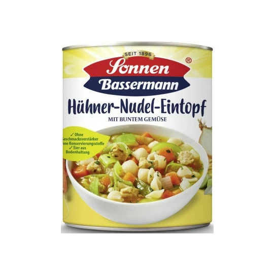 Sonnen Bassermann Hühnernudeltopf Mit Buntem Gemüse 800G